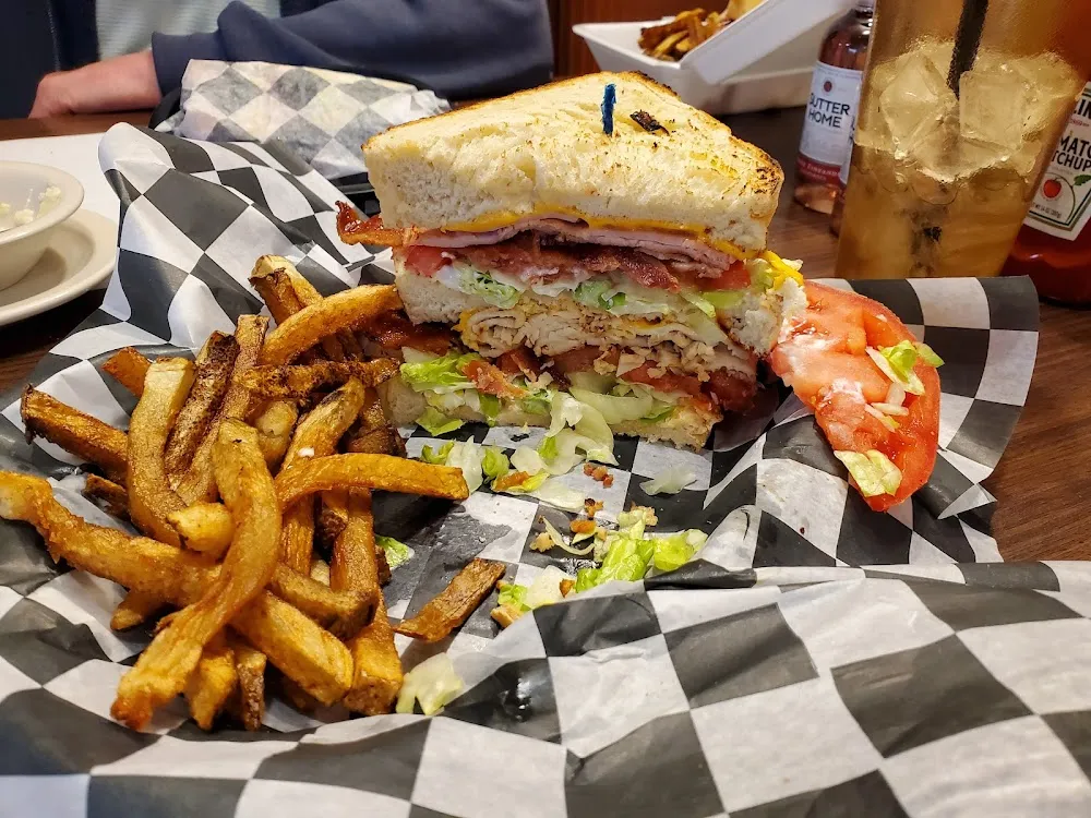 Turkey Bacon Ham Club Sandwich